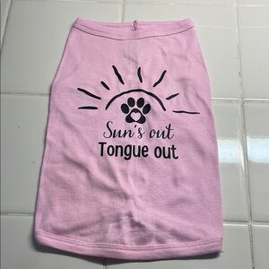Pink Sun’s Out Tongue‎ Out Pet Shirt